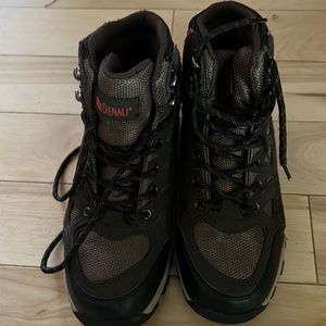 Waterproof hiking boots.